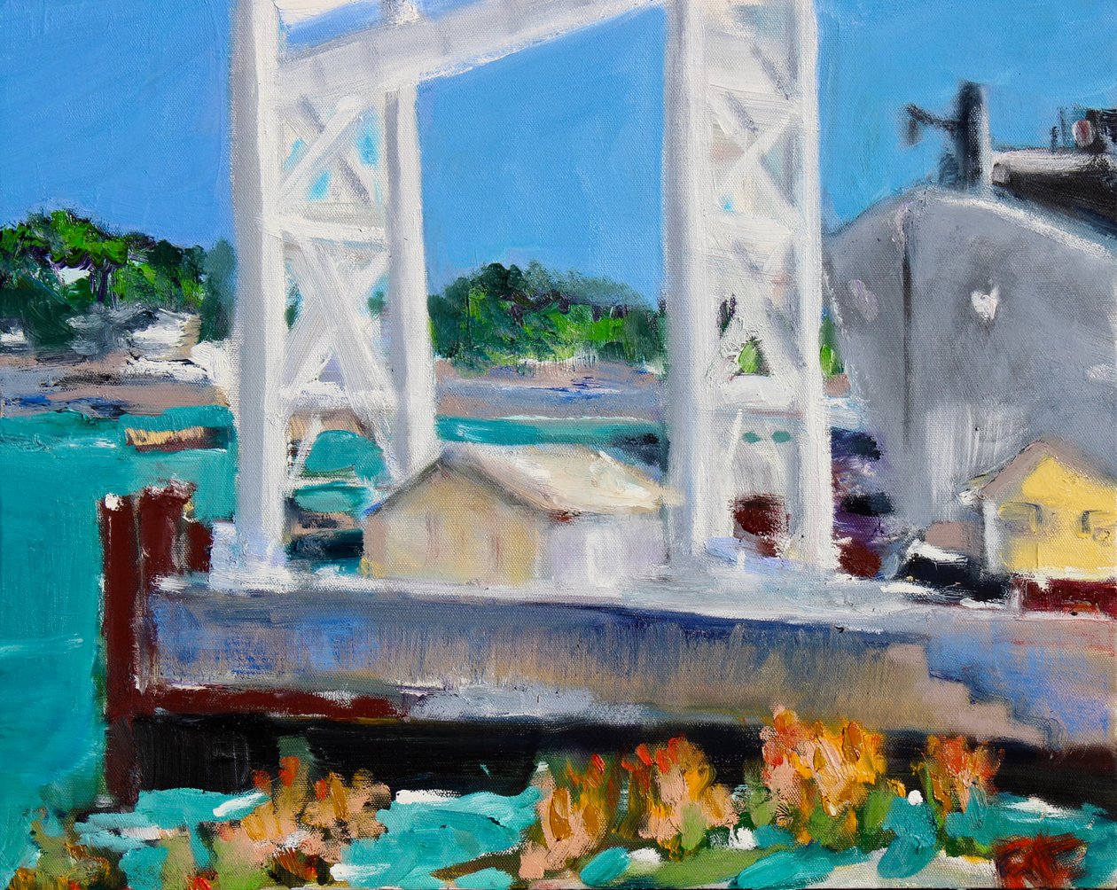 Gantry, Mare Island, 2020 af Richard Fox
