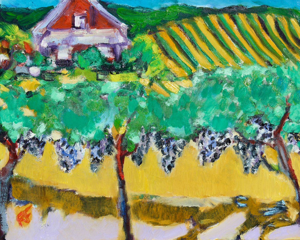 Merlot druer, Napa, 2017 af Richard Fox