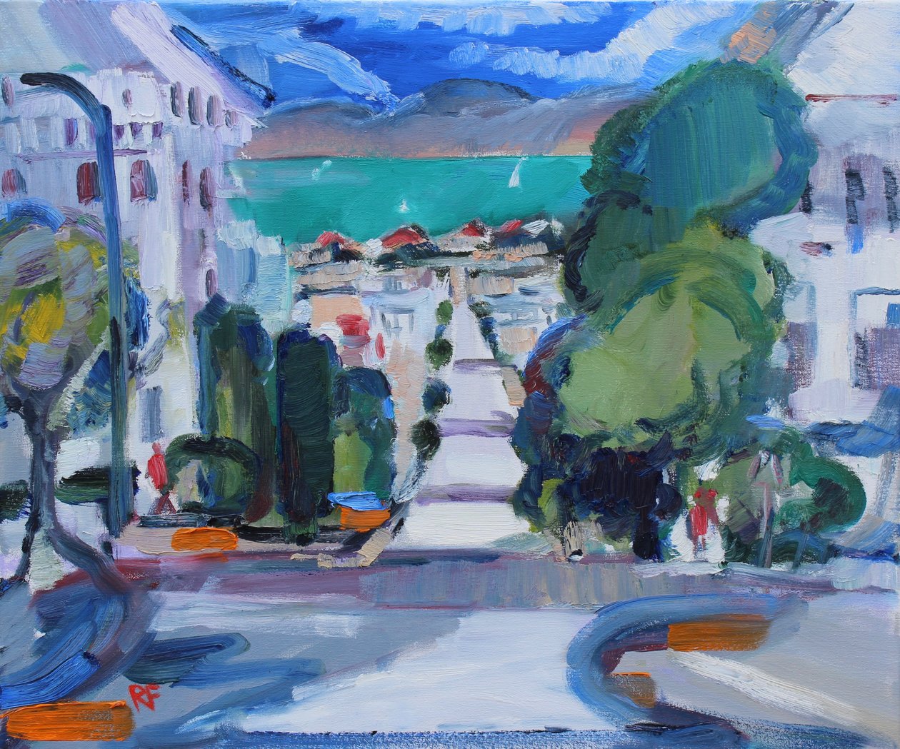 Pacific Heights til bugten, 2019 af Richard Fox