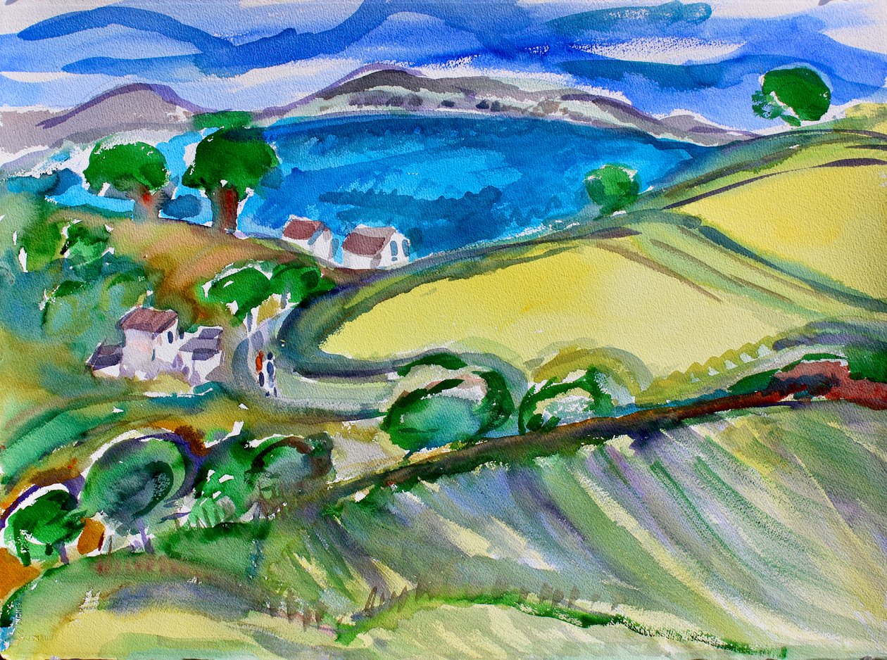 Port Costa Oversigt, 2018 af Richard Fox