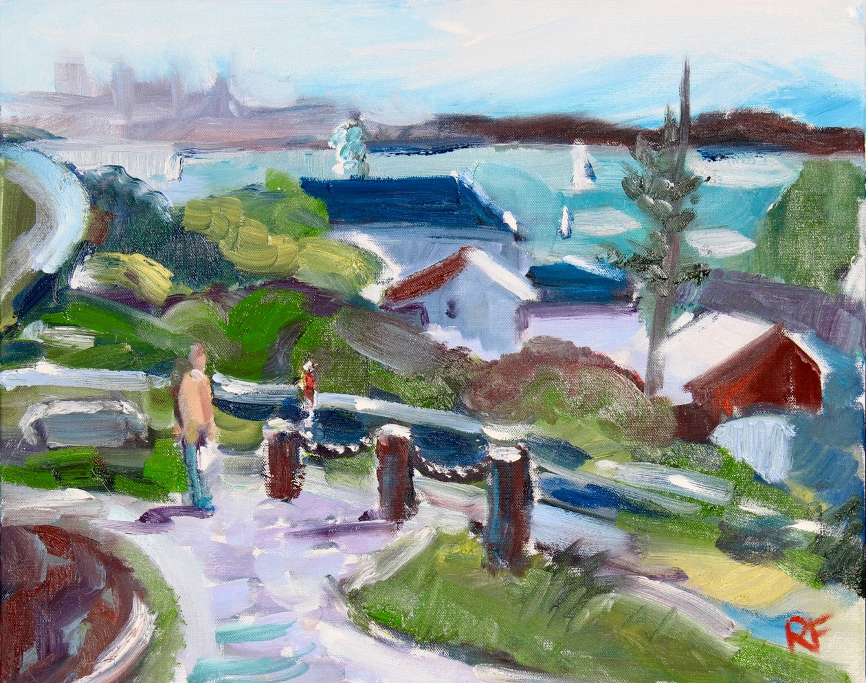 San Francisco Bay fra Tiburon, 2020 af Richard Fox