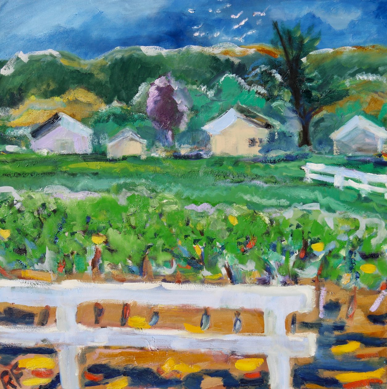 The Broken Fence, Napa, 2019 af Richard Fox