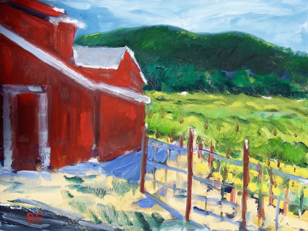 The Red Barn, Napa, 2019 af Richard Fox