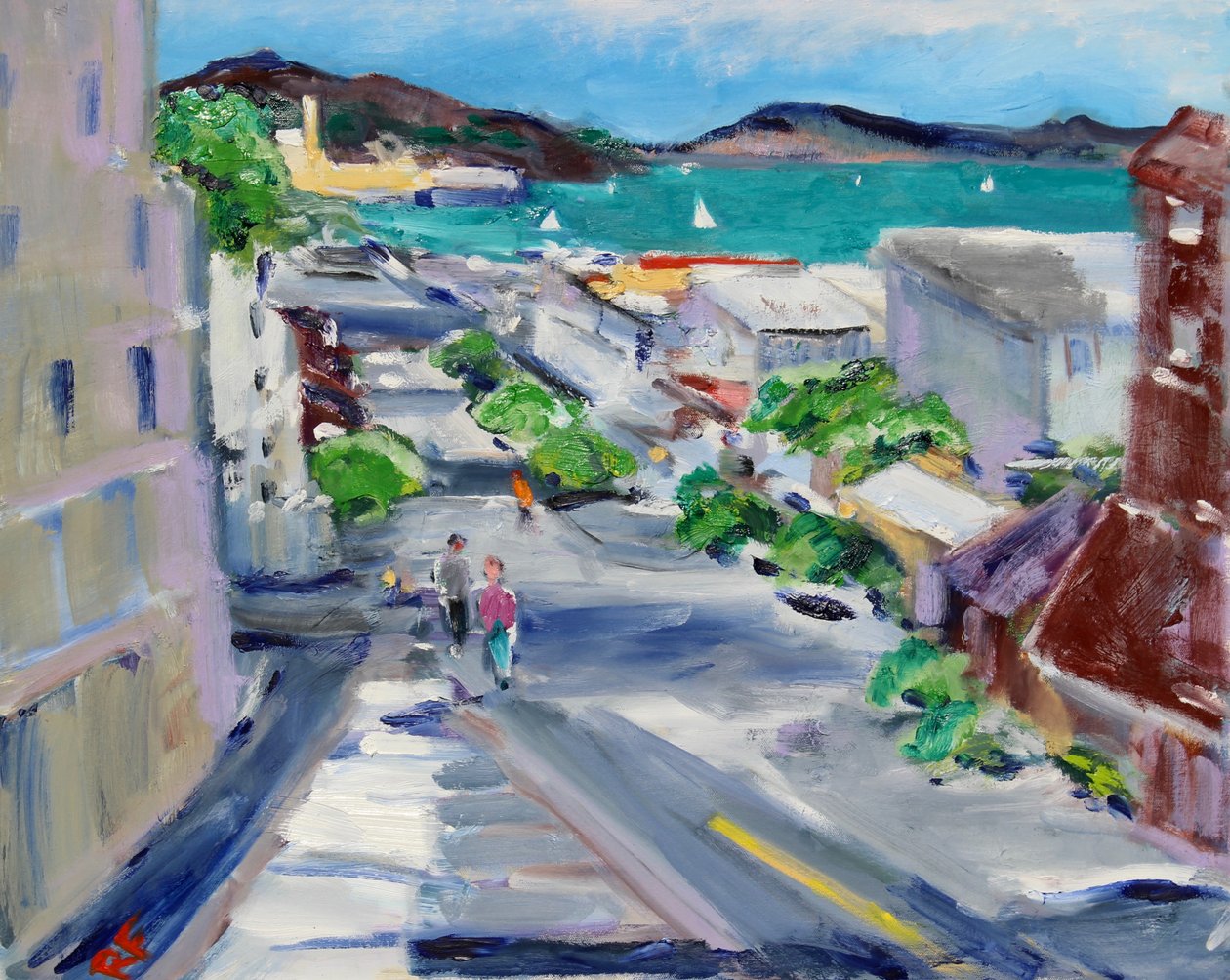 Udsigt fra Russian Hill, 2020 af Richard Fox