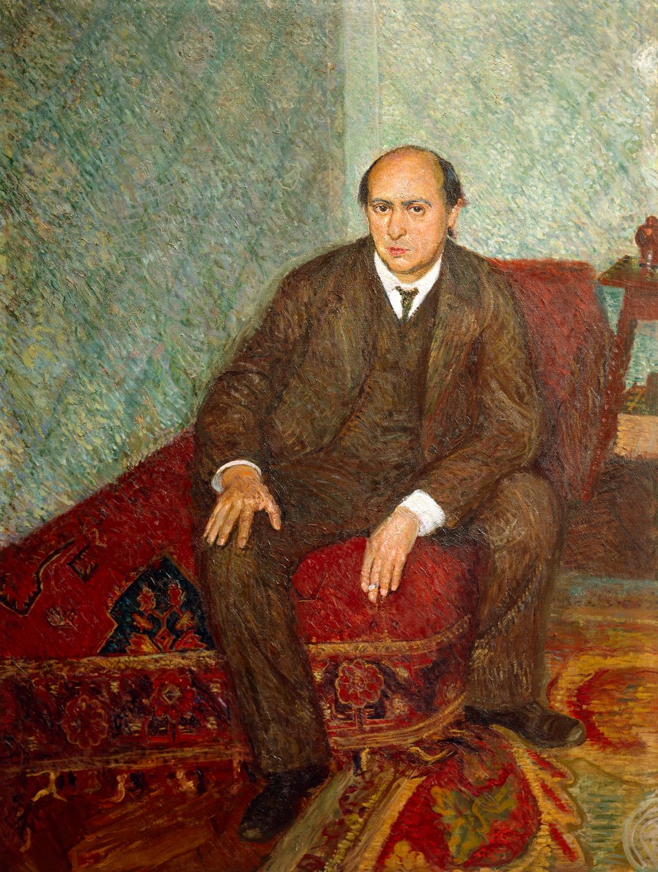 Østrig, Wien, portræt af den østrigske komponist Arnold Schonberg (1874-1951) (maleri) af Richard Gerstl