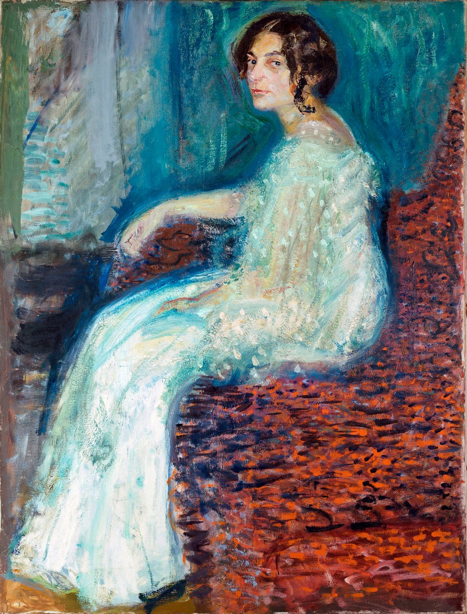 Portræt af Henryka Cohn - Maleri af Richard Gerstl (1883-1908) af Richard Gerstl