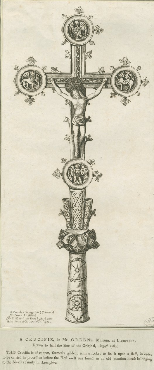 Lichfield - Krucifiks: ætsning, august 1782 (tryk) af Richard Greene