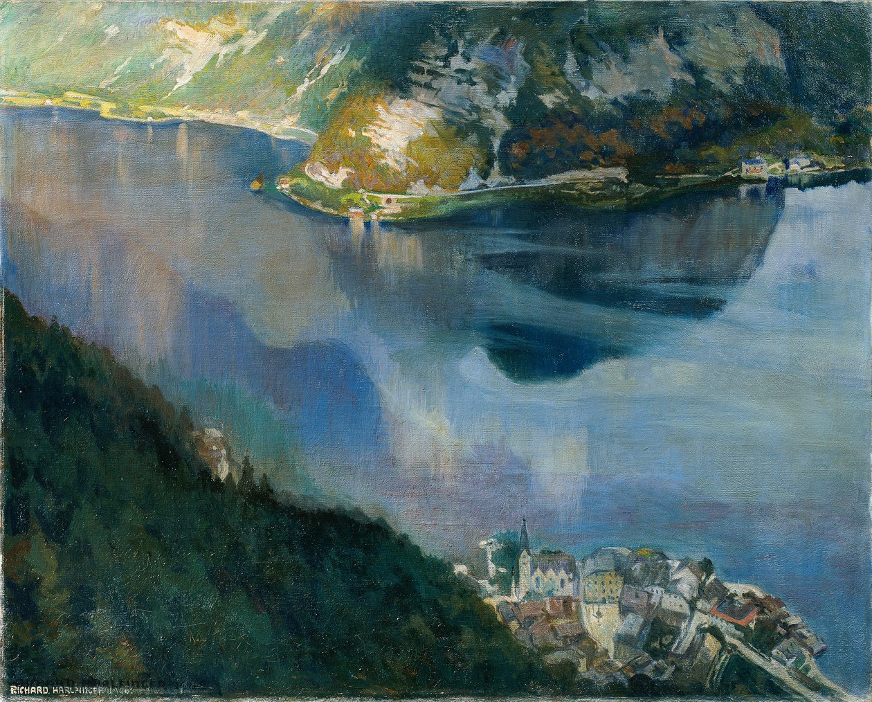 Hallstatt søen af Richard Harlfinger