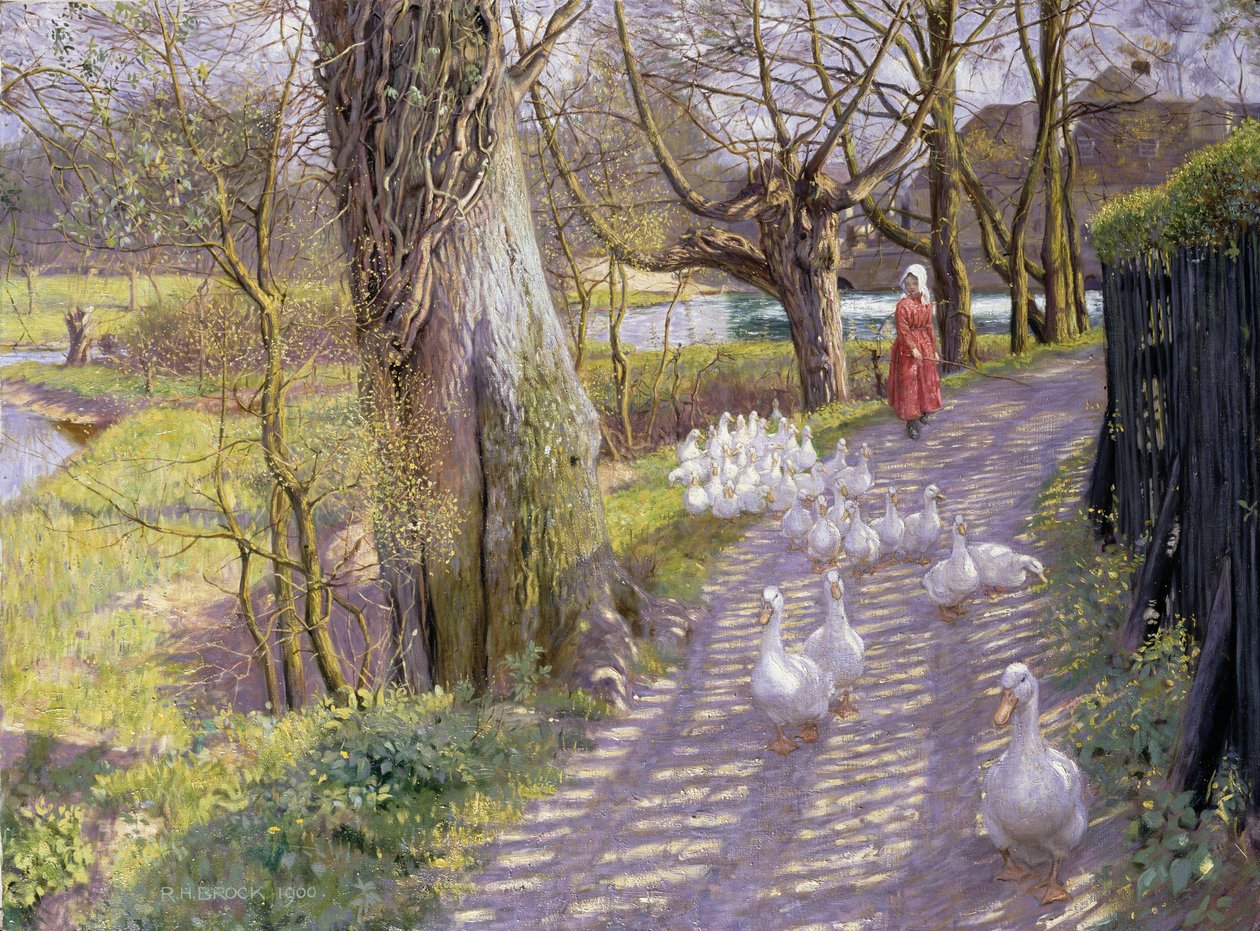 Stien ved Mølledammen, 1900 af Richard Henry Brock