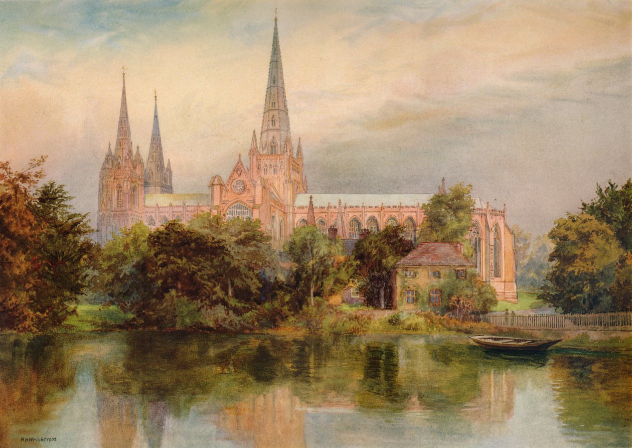 Lichfield Cathedral, 1902, 1938 af Richard Henry Wright