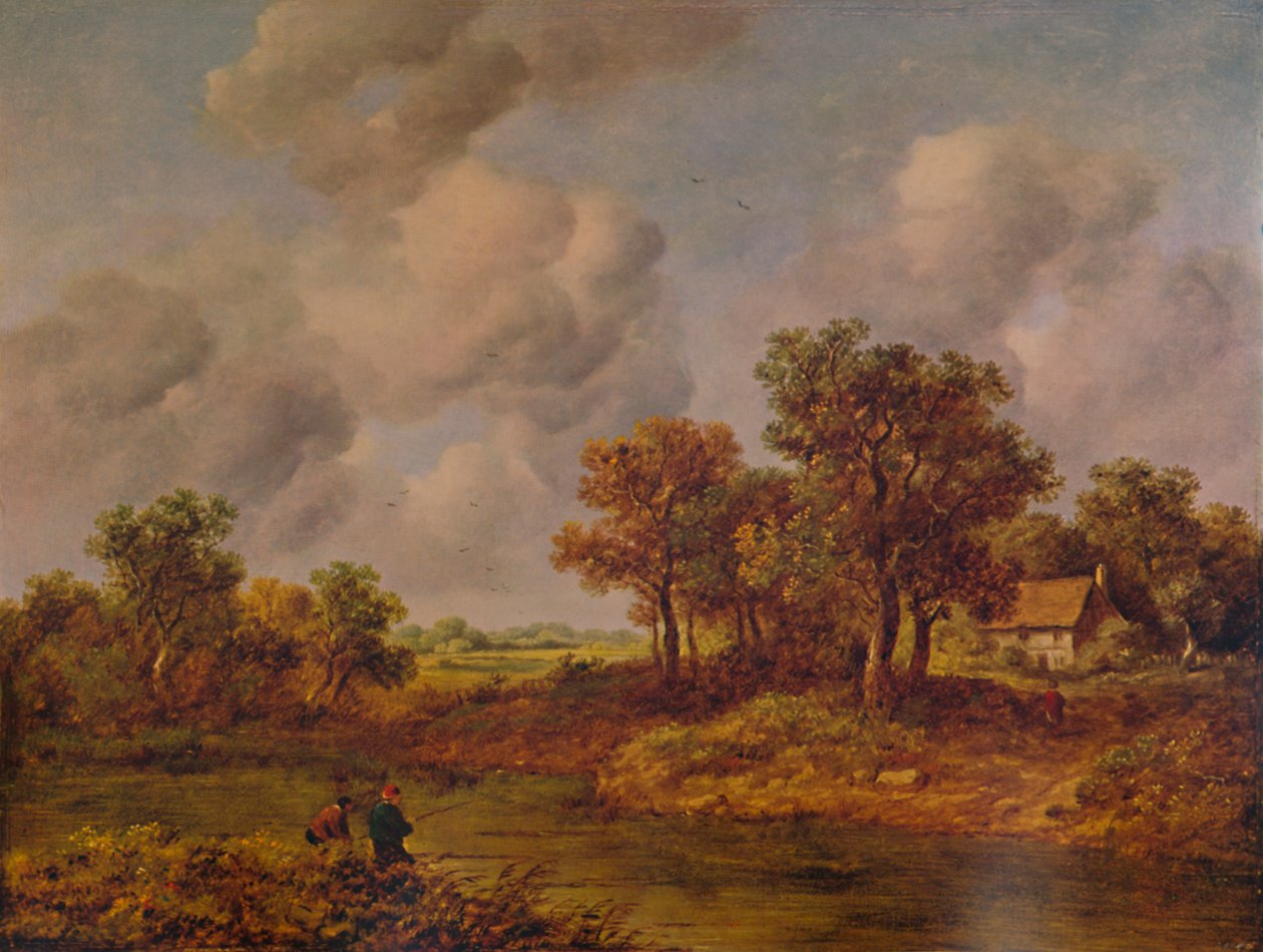 I nærheden af Henley-on-Thames, 1800-tallet, 1935 af Richard Hilder