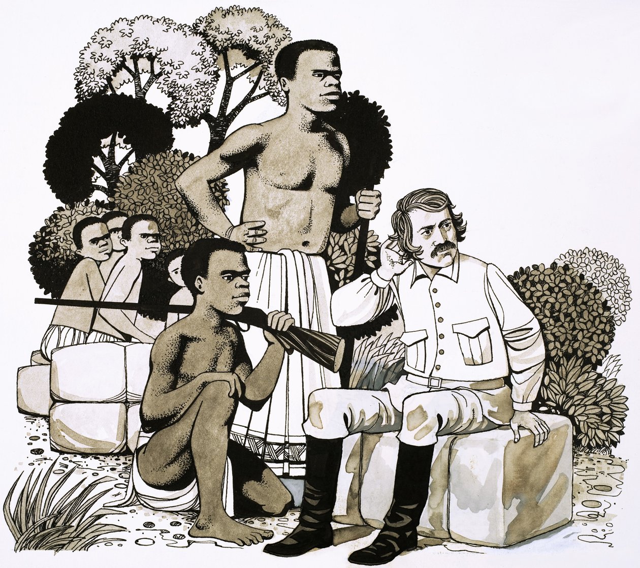 David Livingstone, den opdagelsesrejsende, der opdagede Victoria Falls af Richard Hook