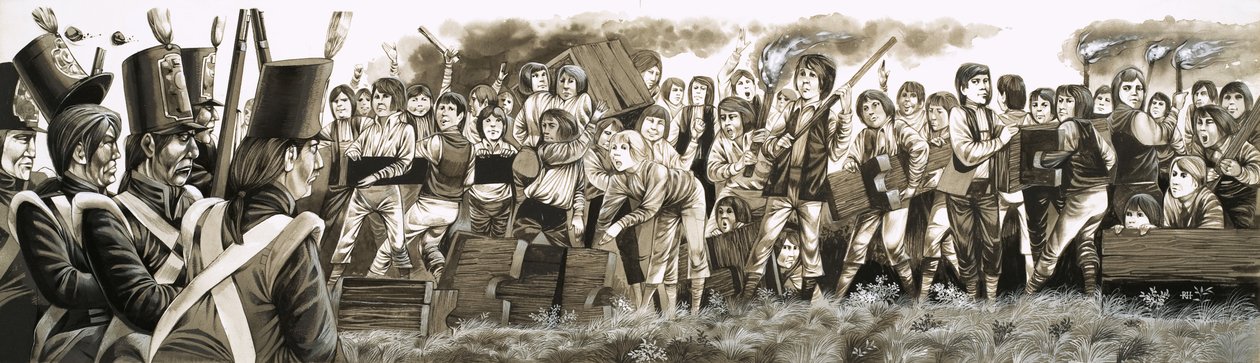 I 1797 blev tropper tilkaldt for at nedkæmpe oprørske skoledrenge i Rugby af Richard Hook