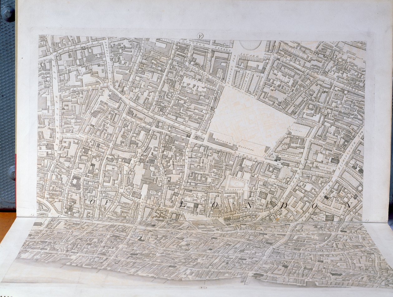 Plan for City of London, offentliggjort 1813 (se 247354-247356) af Richard Horwood
