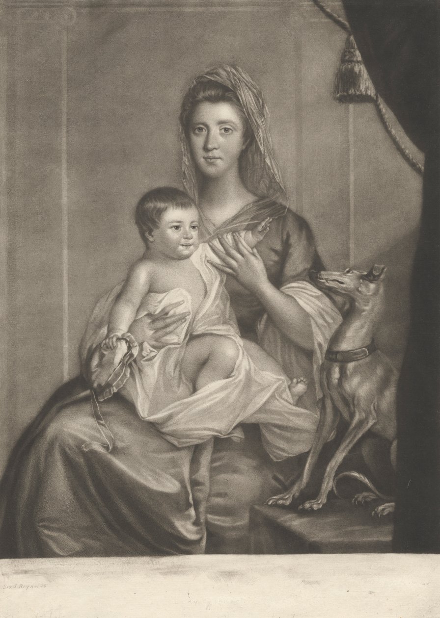 Lady Cathcart og hendes barn af Richard Houston