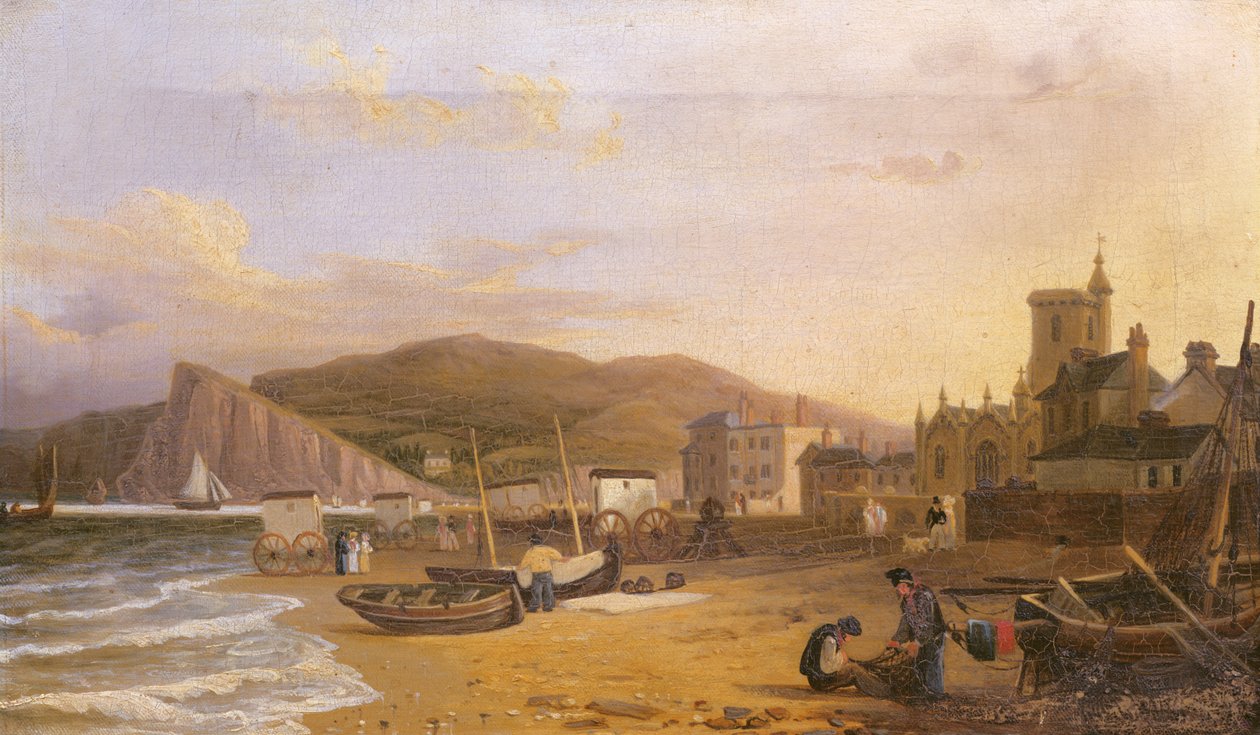 General View of Teignmouth, 1820 af Richard Hume Lancaster
