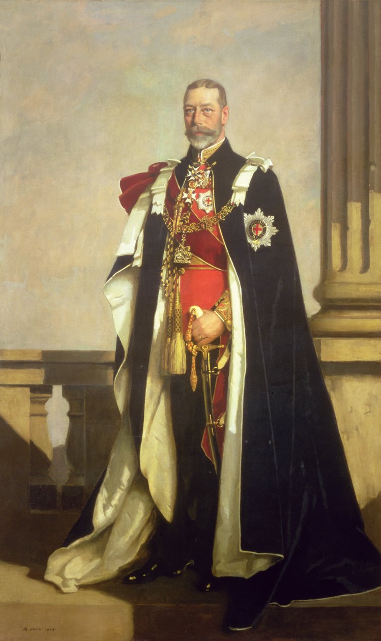 Portræt af Hans Majestæt George V (1865-1936) af Richard Jack