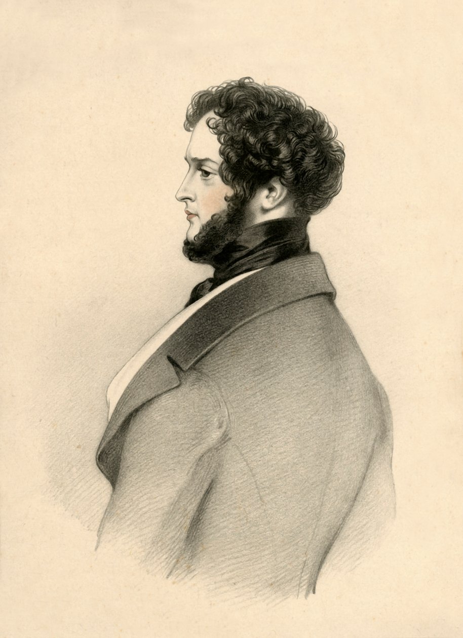 Alfred Dorsay, 1833. af Richard James Lane