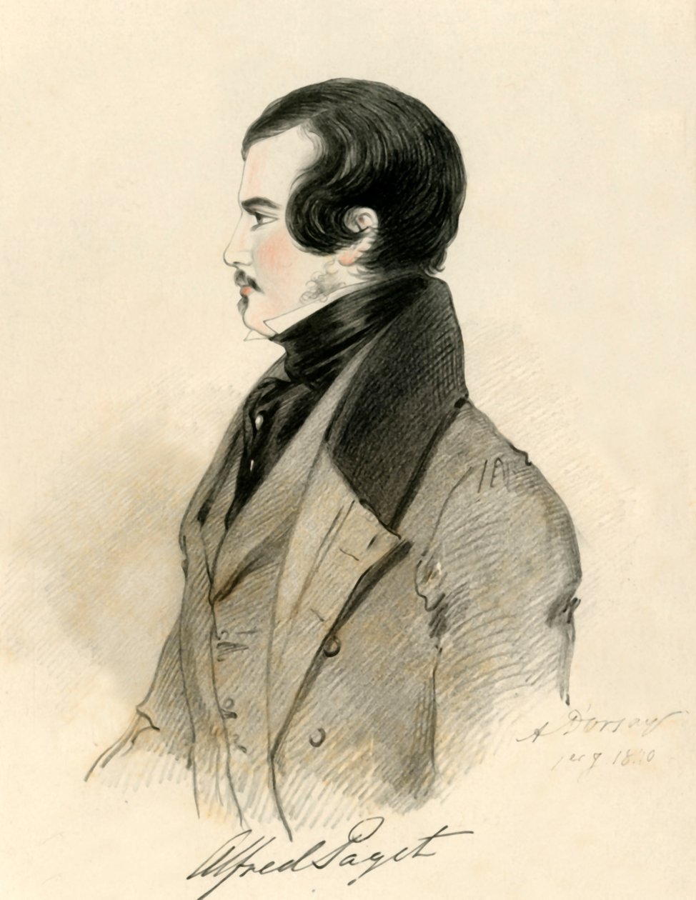 Alfred Paget, 1840. af Richard James Lane