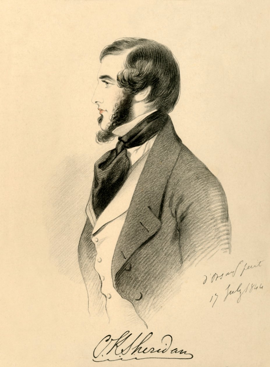 Charles K. Sheridan, 1844. af Richard James Lane