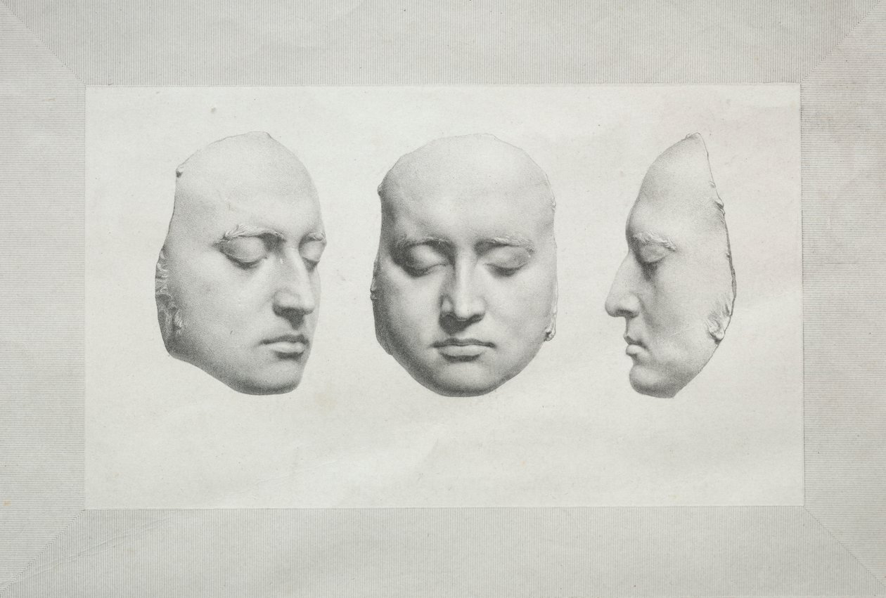 Dødsmaske af Sir Thomas Lawrence af Richard James Lane