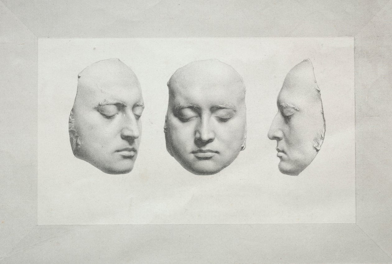 Dødsmaske af Sir Thomas Lawrence. af Richard James Lane