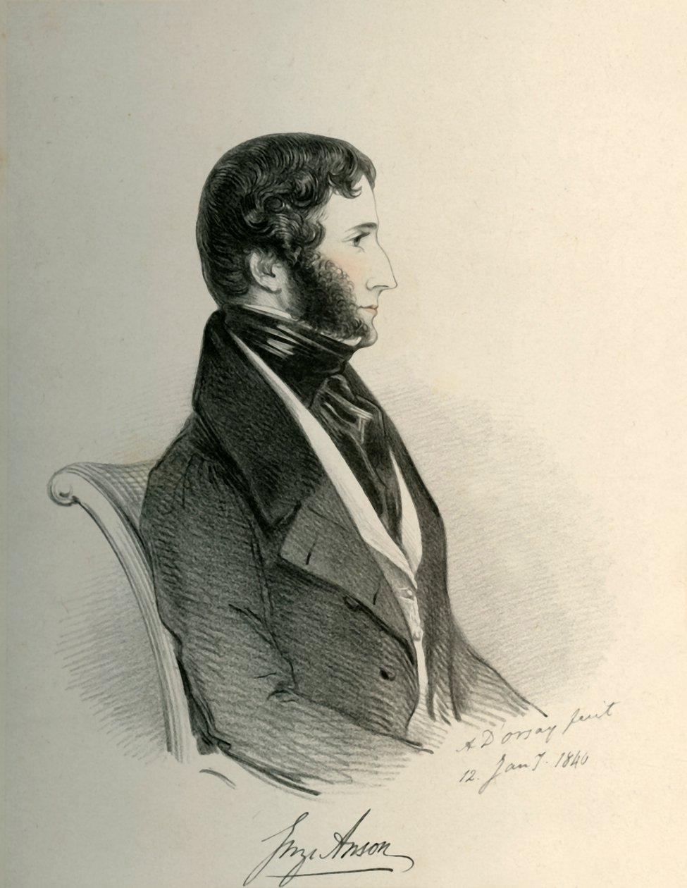 George Anson, 1840. af Richard James Lane