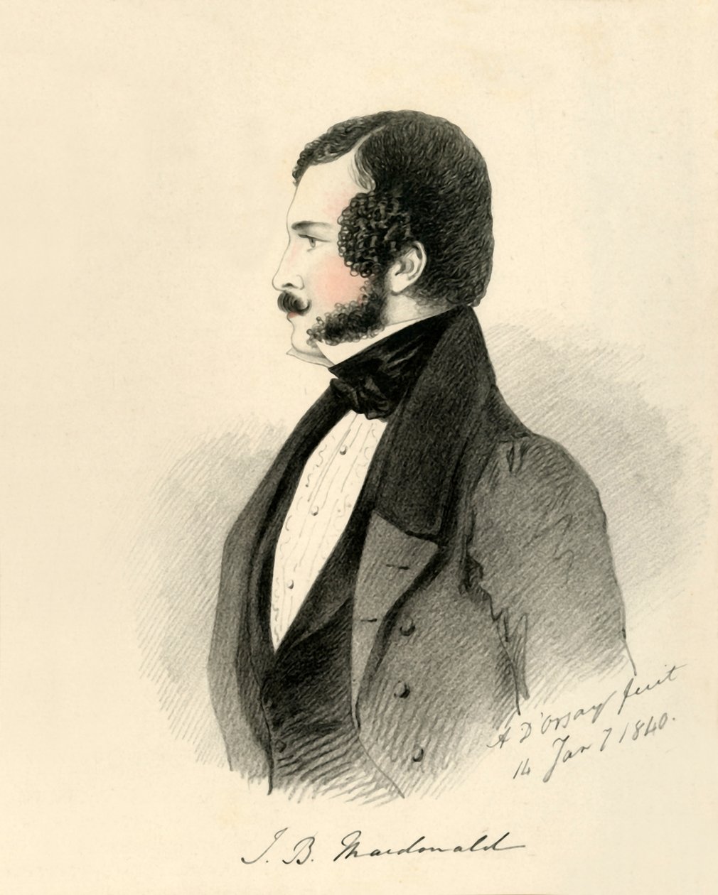 J. B. Macdonald, 1840. af Richard James Lane