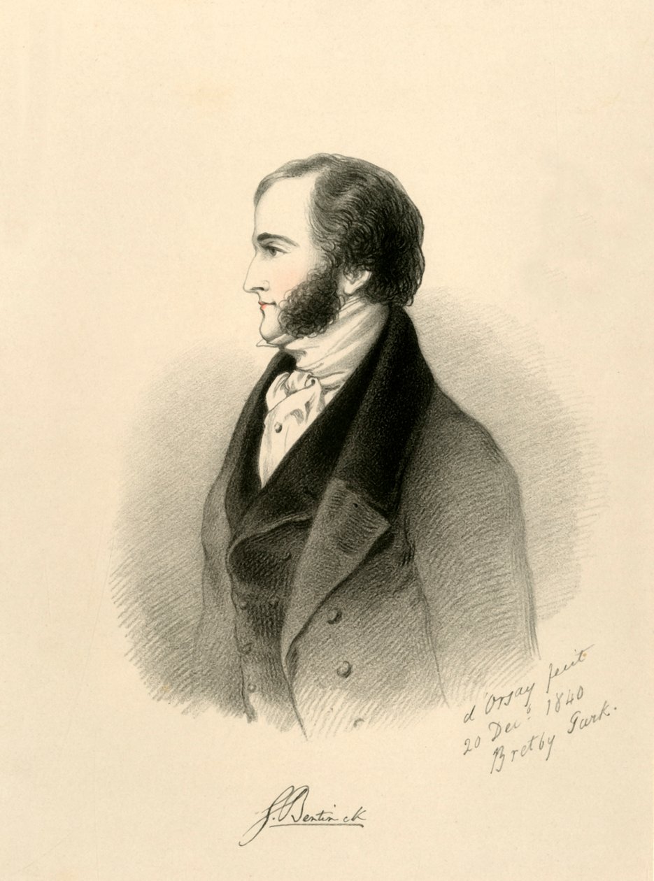 Lord George Bentinck, 1840. af Richard James Lane