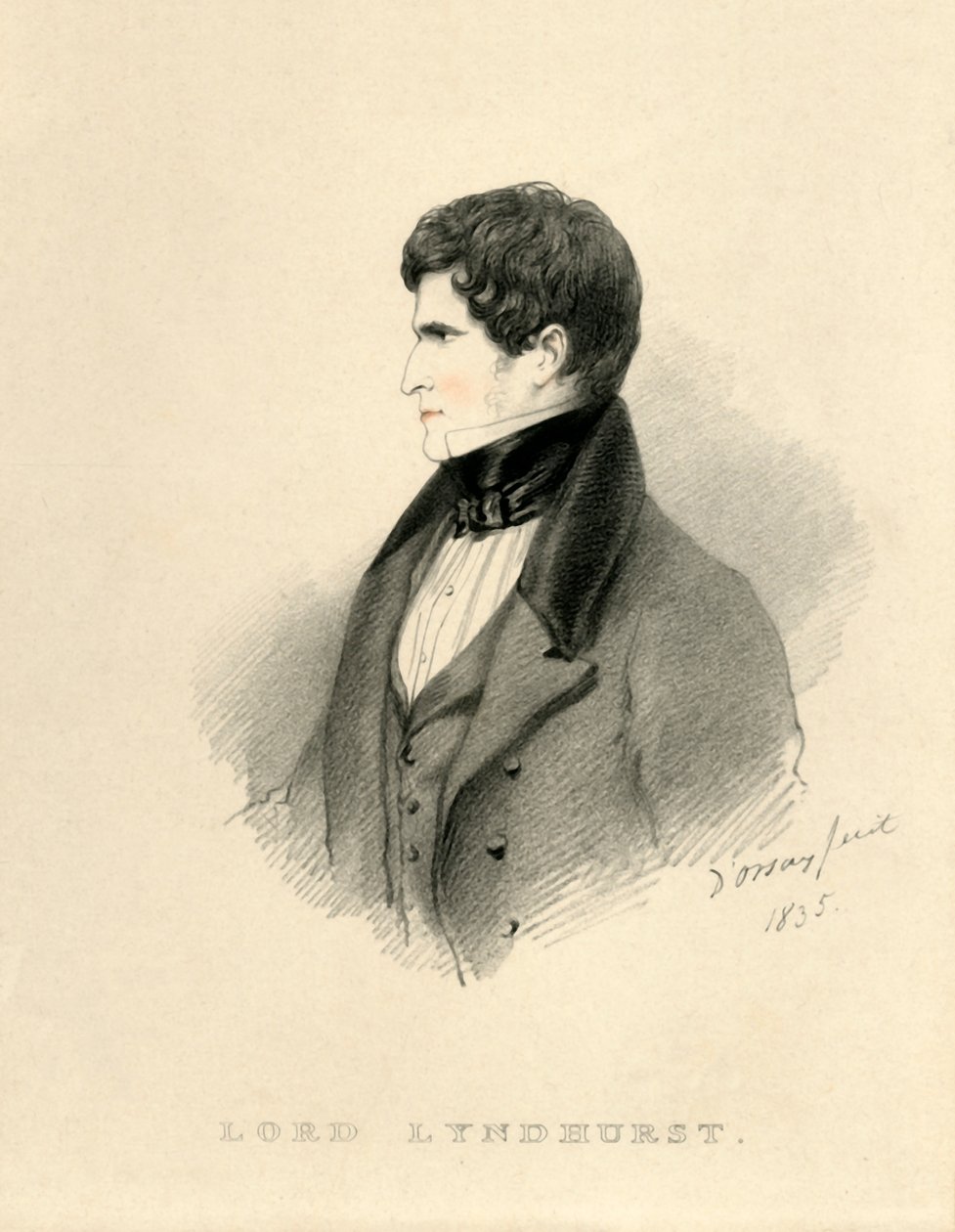 Lord Lyndhurst, 1835. af Richard James Lane