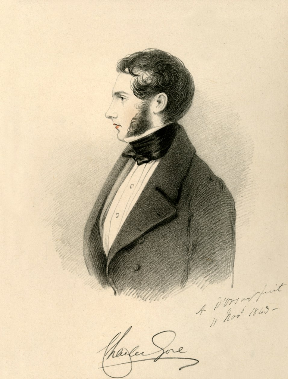 Den Hon. Charles Gore, 1843. af Richard James Lane