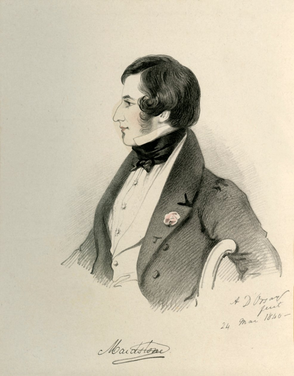 Viscount Maidstone, 1840. af Richard James Lane