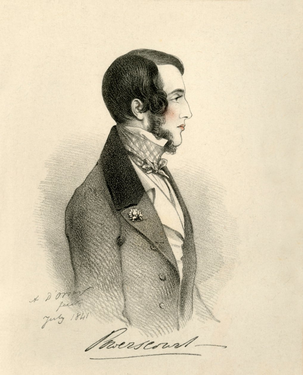 Viscount Powerscourt, 1841. af Richard James Lane