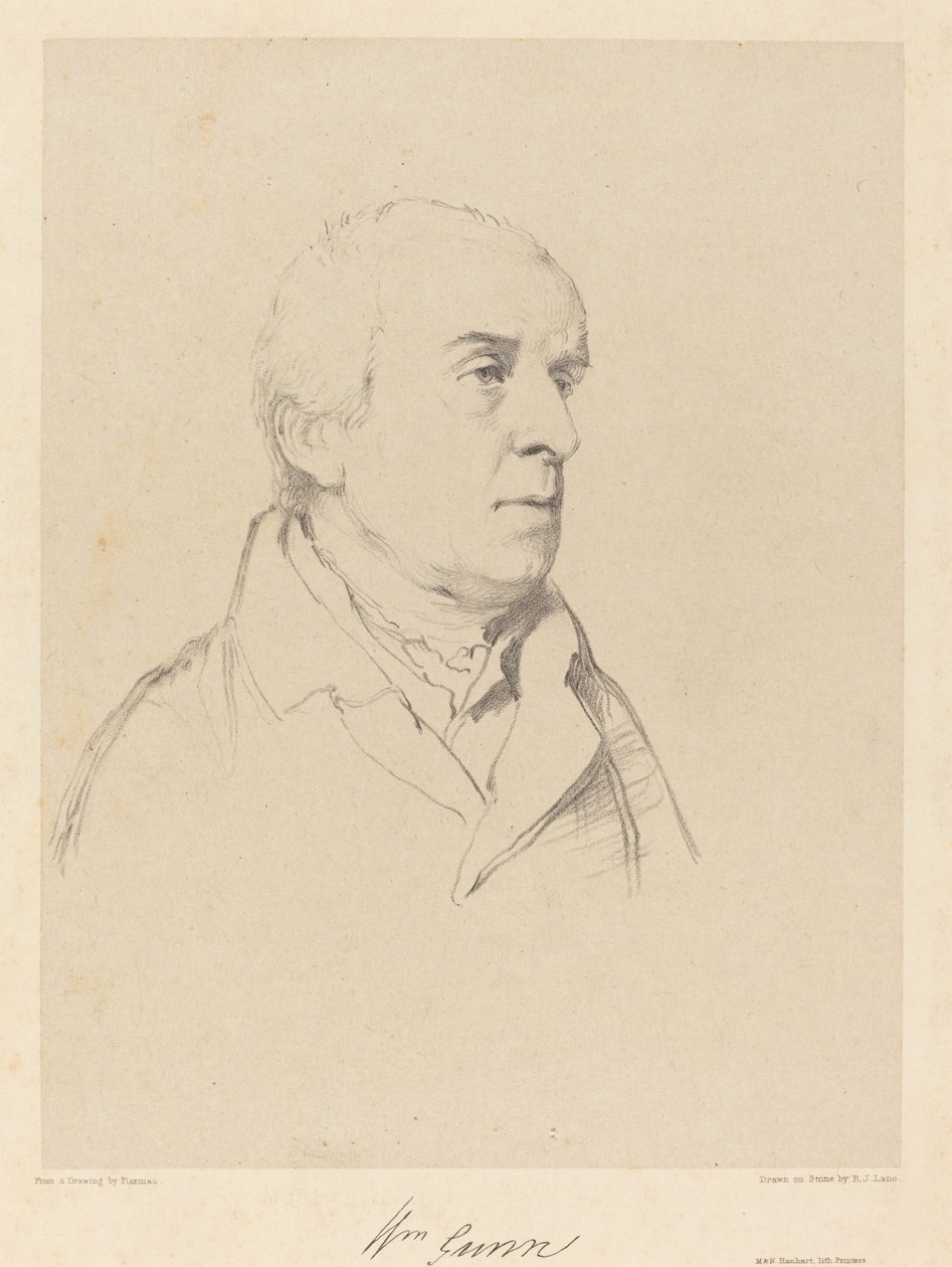 William Gunn af Richard James Lane after John Flaxman