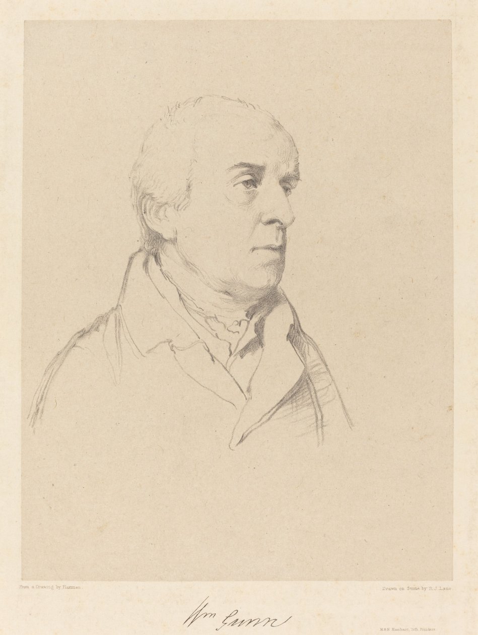William Gunn af Richard James Lane after John Flaxman