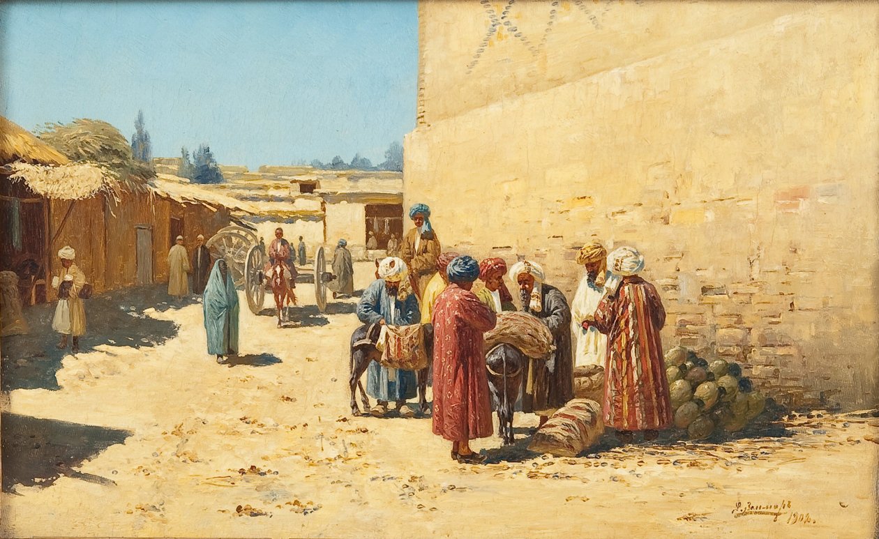 Gadesalg i Centralasien, 1902 af Richard Karl Sommer
