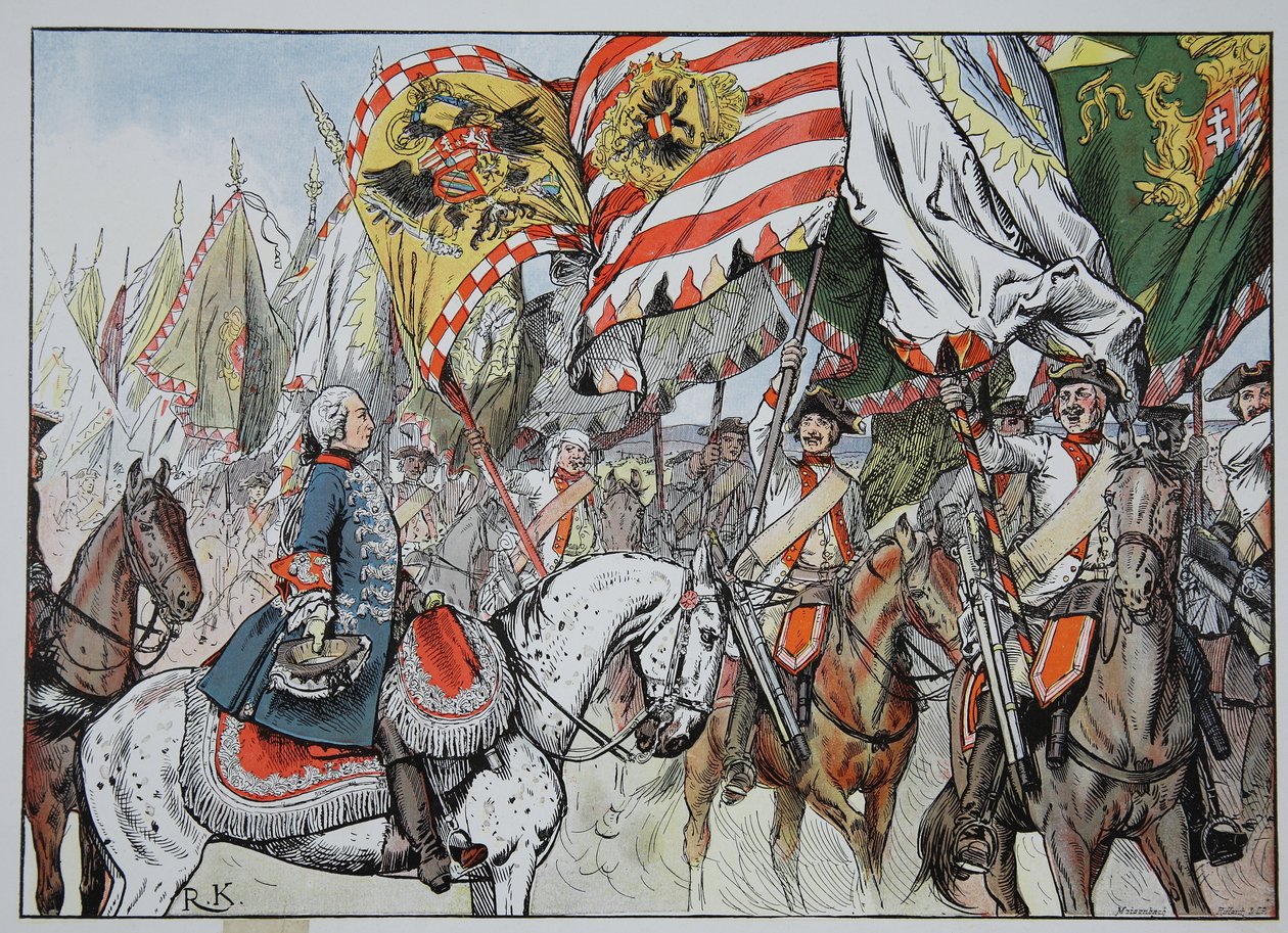 I sejrens jubel, Hohenfriedberg, 4. juni 1745 af Richard Knoetel