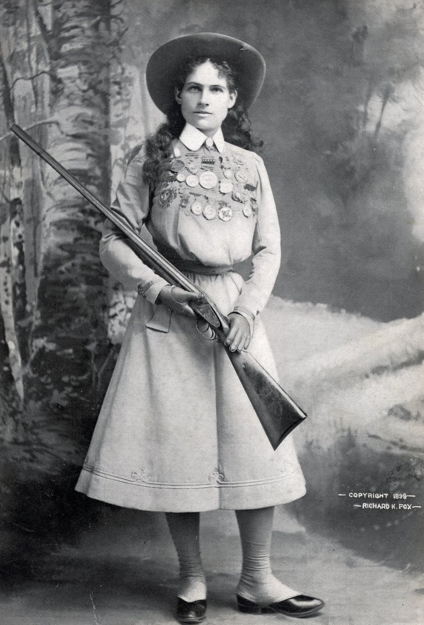 Annie Oakley, pub. ca. 1899 af Richard Kyle Fox