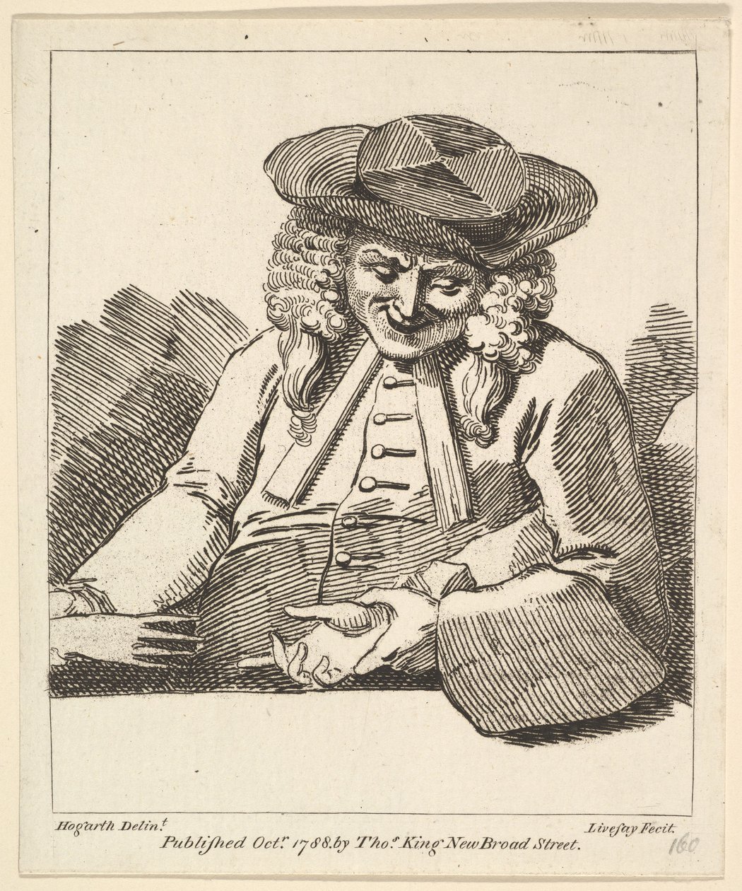 En præst i hænderne på to personer, oktober 1788. af Richard Livesay