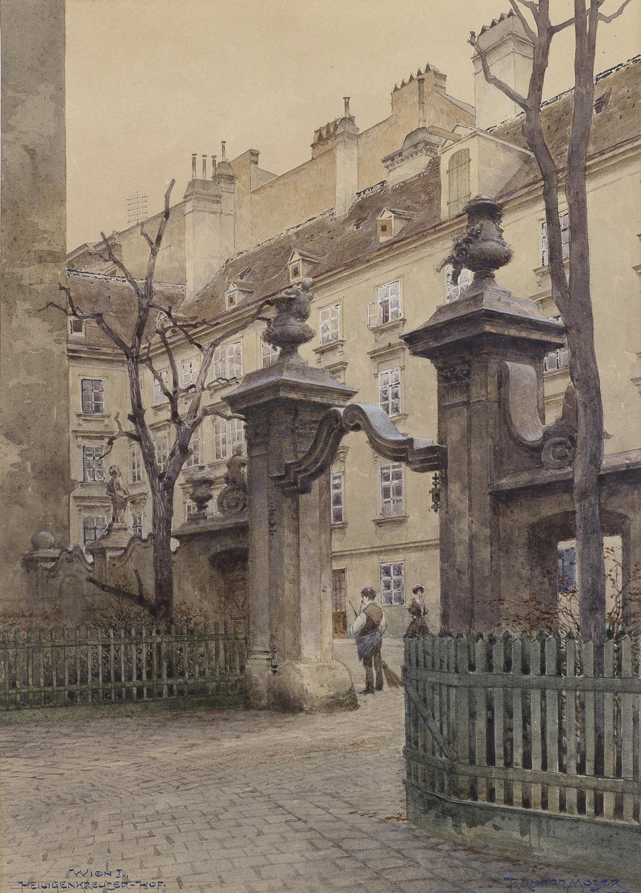 Heiligenkreuzerhof i Wien af Richard Moser