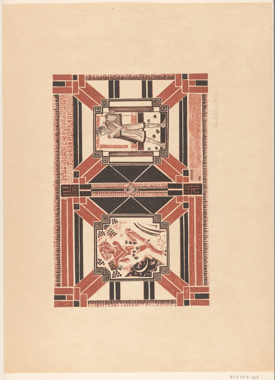 Coverdesign til: Concertgebouw Amsterdam Program af Richard Nicolaüs Roland Holst (signed by artist)