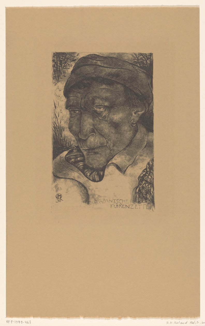Brabant fiskefældesætter (original titel på objektet) Brabanttyper (original serietitel) af Richard Nicolaüs Roland Holst