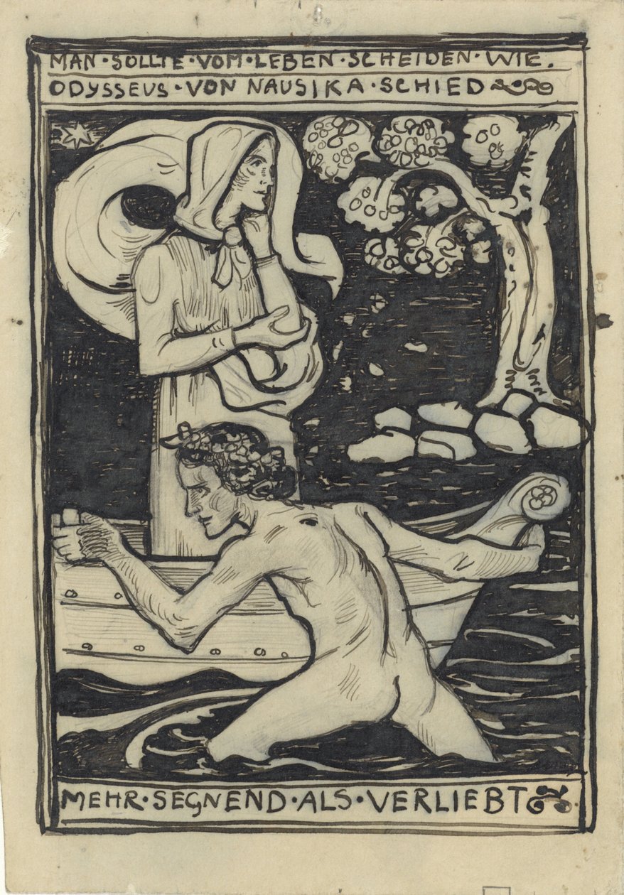 Odysseus og Nausikaäs farvel af Richard Nicolaüs Roland Holst
