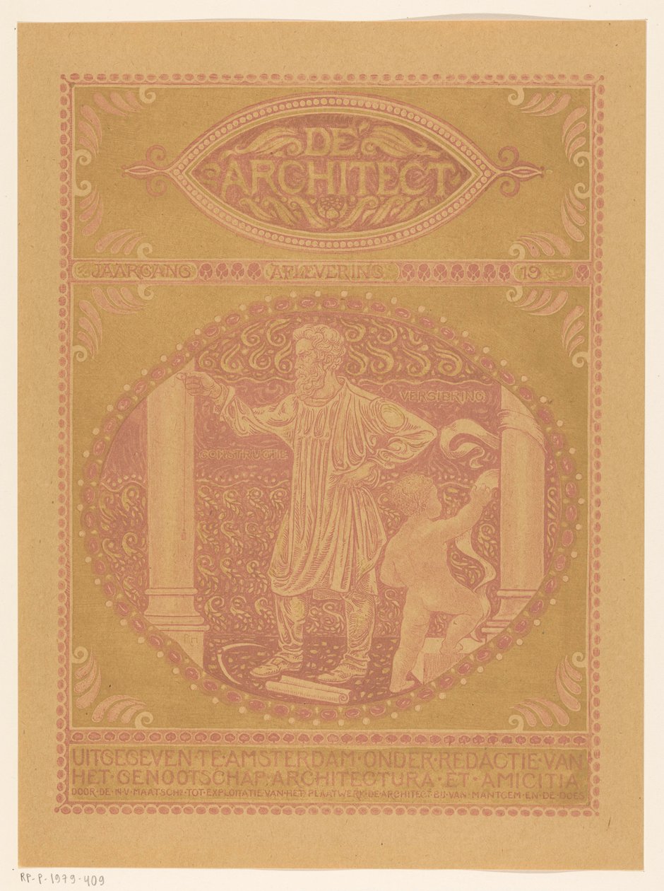 Coverdesign for: De Architect, 1911 af Richard Nicolaüs Roland Holst