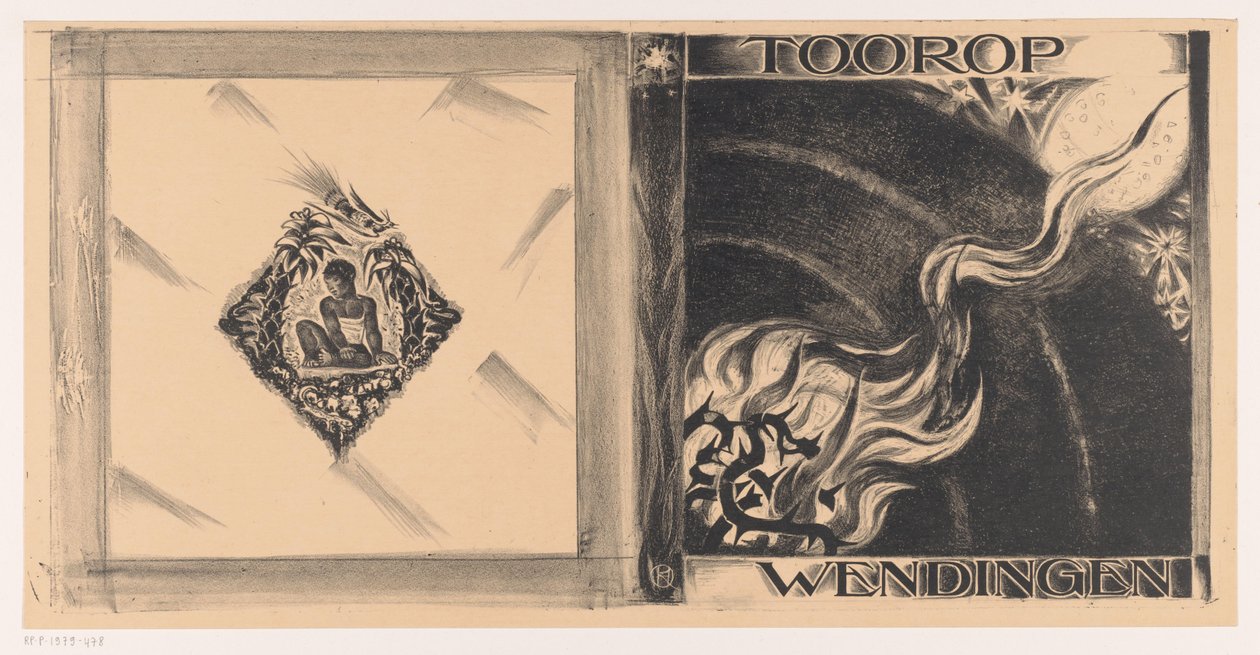 Omslagsdesign til: Wendingen, Toorop nummer, 1928 af Richard Nicolaüs Roland Holst