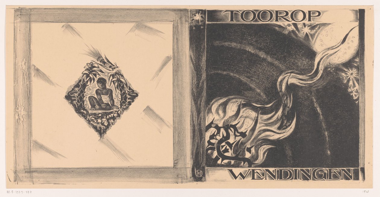 Omslagsdesign til: Wendingen, Toorop nummer, 1928 af Richard Nicolaüs Roland Holst