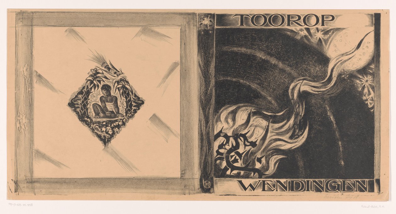Omslagsdesign til: Wendingen, Toorop nummer, 1928 af Richard Nicolaüs Roland Holst