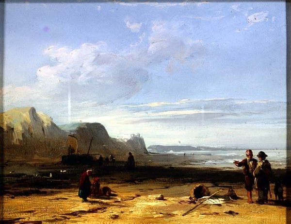 En kystscene af Richard Parkes Bonington
