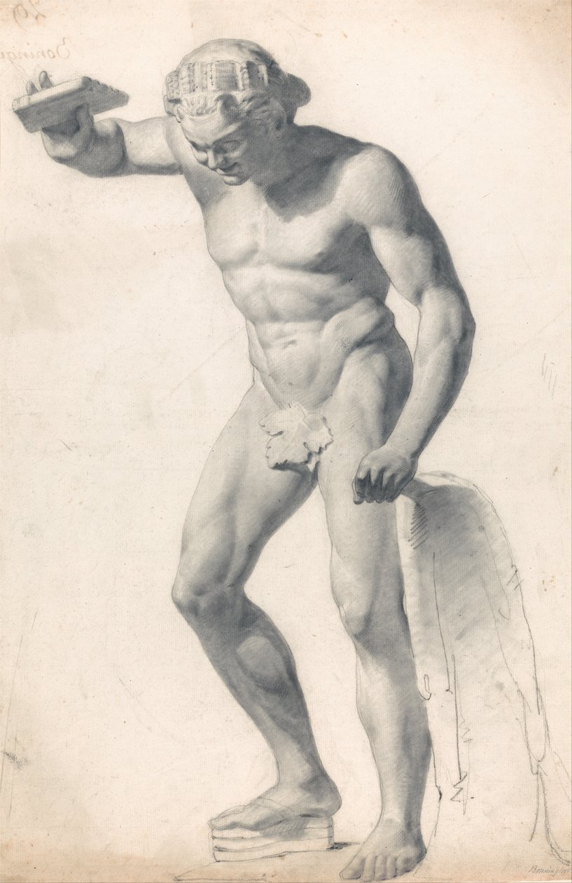 En faun med rør af Richard Parkes Bonington