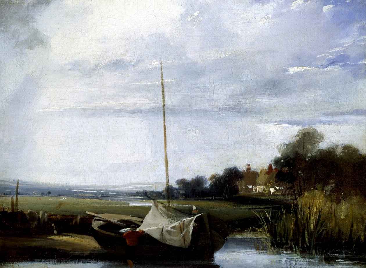 En flod i Normandiet af Richard Parkes Bonington